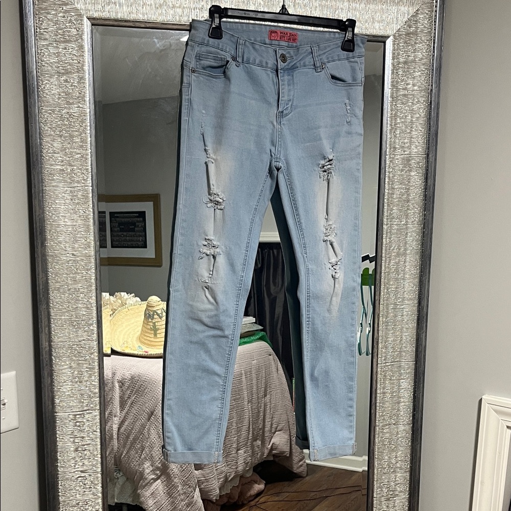 Wax Jean Light Blue Boyfriend Jeans